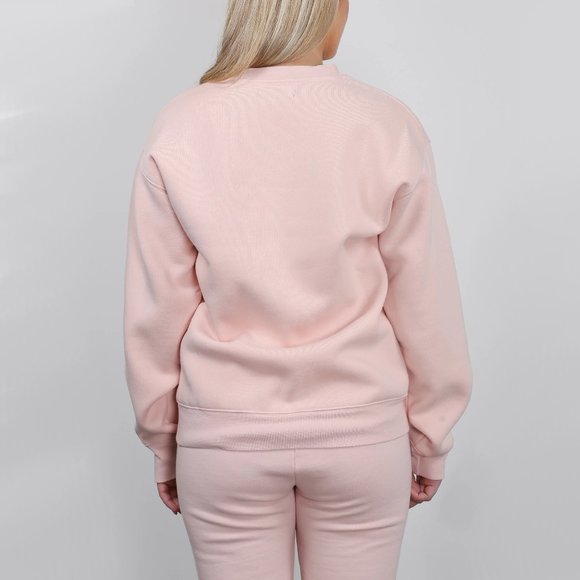*S* NWT Brunette the Label peach pink “Blonde” crew neck sweatshirt - Picture 3 of 5